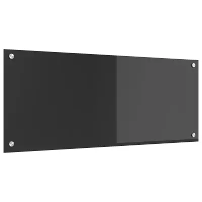 vidaXL Kuhinjska obloga, temno siva, 100x40x0,6 cm, kaljeno steklo
