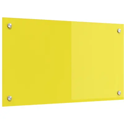 vidaXL Kuhinjski Odbor Rumena 70x40x0,6 cm Kaljeno Steklo
