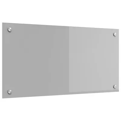 vidaXL Kuhinjska Odbijačna Lučka Svetlo Siva 80x40x0,6 cm Kaljeno Steklo