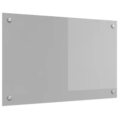 vidaXL Odbijač za kuhinjo Svetlo siva 80x50x0,6 cm iz Temperiranega stekla