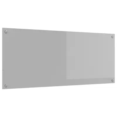 vidaXL Kuhinjska obloga svetlo siva 120x50x0,6 cm iz kaljenega stekla