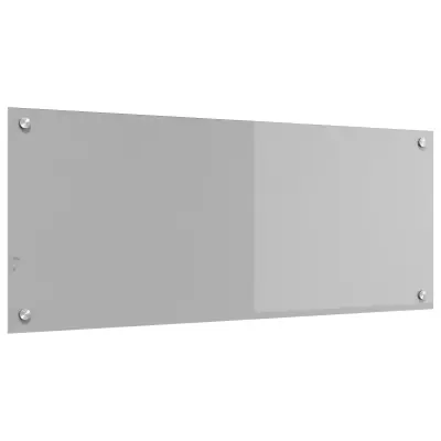 vidaXL Kuhinjska Odbornost Svetlo Siva 100x40x0,6 cm Kaljeno Steklo