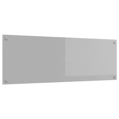 vidaXL Kuhinjska obloga svetlo siva 120x40x0,6 cm iz temperiranega stekla