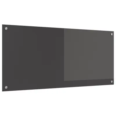 vidaXL Kuhinjski backsplash Temno siva 110x50x0,6 cm Kaljeno steklo