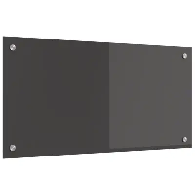 vidaXL Kuhinjski backsplash temno siva 80x40x0,6 cm kaljeno steklo