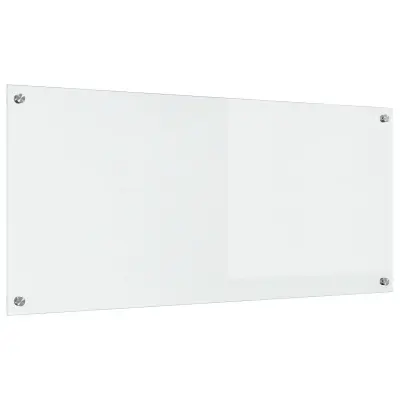 vidaXL Kuhinjska obloga Prosojna 110x50x0,6 cm Kaljeno steklo