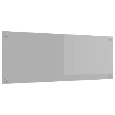 vidaXL Kuhinjski backsplash svetlo sivo 110x40x0,6 cm iz temperiranega stekla