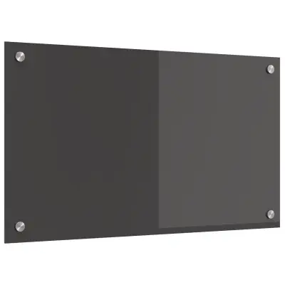 vidaXL Kuhinjska obloga Temno siva 70x40x0,6 cm Kaljeno steklo