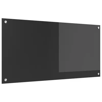 vidaXL Kuhinjski Backplash Temno Siva 100x50x0,6 cm Kaljeno Steklo