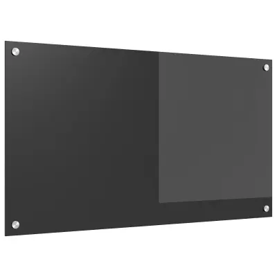 vidaXL Kuhinjska Odpornica Temno Siva 90x50x0,6 cm Kaljeno Steklo
