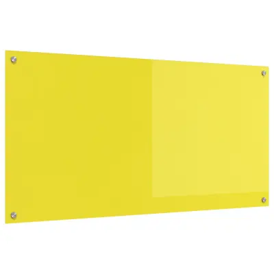 vidaXL Kuhinjska obloga Rumena 120x60x0,6 cm Temperirano steklo