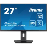 Monitor Iiyama 68,6 cm (27,0") XUB2793QSU-B7 2560x1440 100Hz IPS 1ms HDMI DisplayPort 2xUSB3.2 Pivot Zvočniki  sRGB96% AdaptiveSync ProLite