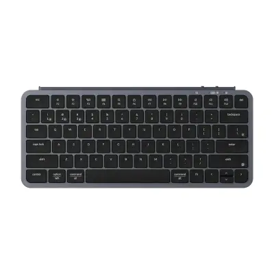 Keychron B1 Pro Ultra-Slim Wireless Keyboard, Nizkoprofilna brezžična tipkovnica Vesoljsko siva