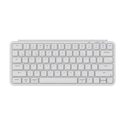 Keychron B1 Pro Ultra-Slim Wireless Keyboard, Nizkoprofilna brezžična tipkovnica Slonokoščena belina