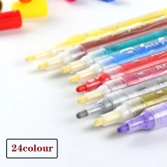 Set 24-barvnih akrilnih markerjev za DIY v grafitu