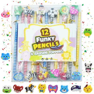 Paket 12 svinčnikov HB z radirkami