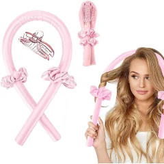 Set glavnih trakov za roza Heatless Silk Curling
