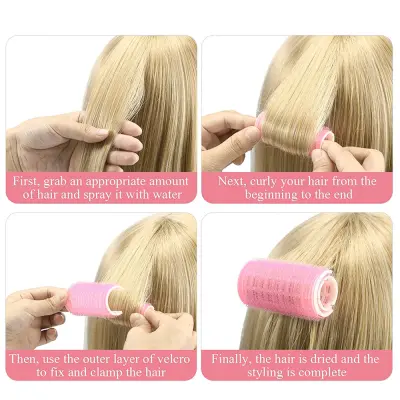6PCS Plastic Bangs Air Curlers Set