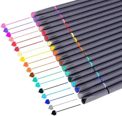 18-barvni flomastri Fineliner za pisanje dnevnika