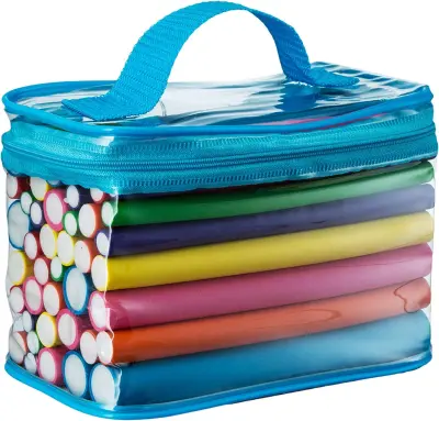 Set brezgrelnih kodralnikov za lase Flex Foam velikosti 7 velikosti