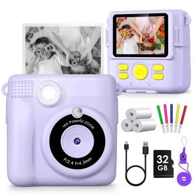 Otroški Fotoaparat Polaroid S Termalnim Tiskanjem In Takojšnjim Pomnilnikom 32 G