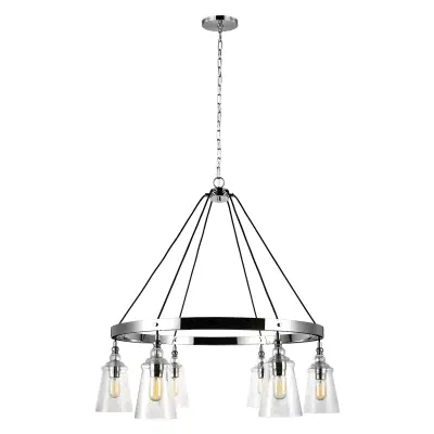 Loras Feiss 6 Light Lestenec Chrome