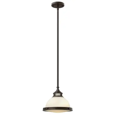 Elstead Hinkley Amelia Mini viseča svetilka v obliki kupole 1x E27 Buckeye bronasta