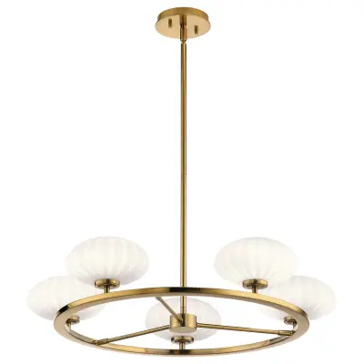 Quintiesse Kichler Pim Viseča stropna svetilka Fox Gold, 3000K, IP44