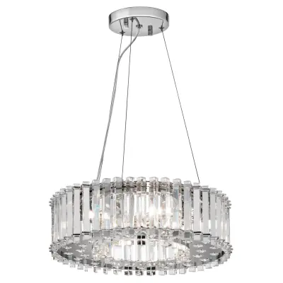Elstead Crystal Skye Stropna svetilka s 6 lučmi, kromirana s kristali, G9