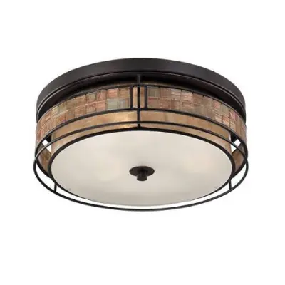 Elstead Laguna 3-lučna velika vgradna stropna svetilka Renaissance Copper, E27