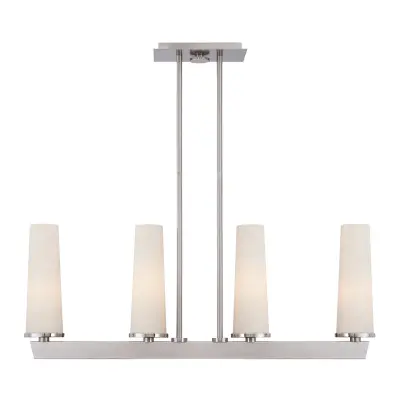 Elstead Viseča svetilka Chelsea Loft Contemporary s 4 lučmi, brušen nikelj