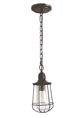 Elstead Marine 1 majhna stropna svetilka, bronasta, E27