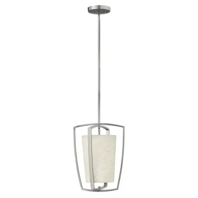 Elstead Hinkley Blakely Majhna viseča svetilka 1x E27 brušen nikelj