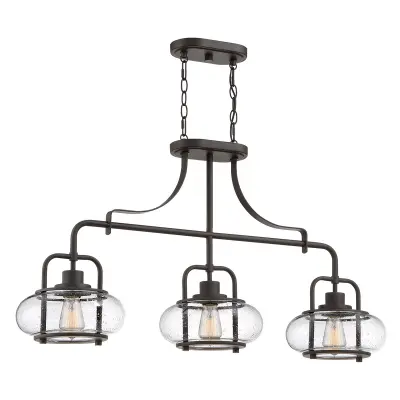 Elstead Quoizel Trilogy Stropna svetilka Bar, Old Bronze