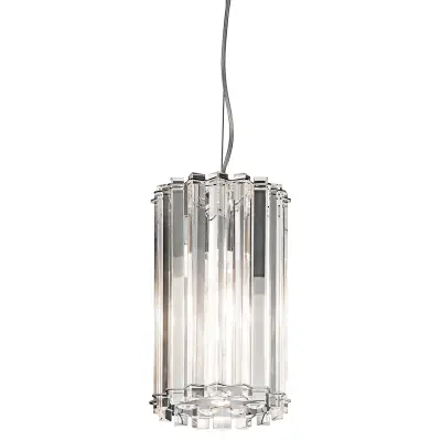Elstead Crystal Skye 2 okrogli mini stropni viseči svetilki, krom, kristalno steklo, G9