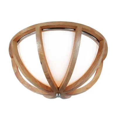 Elstead Allier Vgradna montaža, svetli les, brušeno jeklo, E27