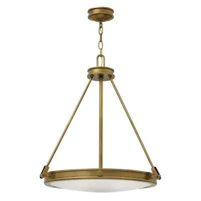 Elstead Collier Stropna svetilka s 4 lučmi, medenina, E14