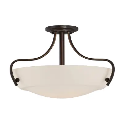 Elstead Chantilly Stropna svetilka s 3 lučmi, delno vgradna, Palladian Bronze, E27