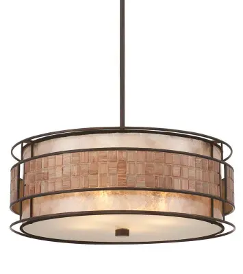 Elstead Laguna Stropna svetilka Renaissance Copper s 4 lučmi, E27