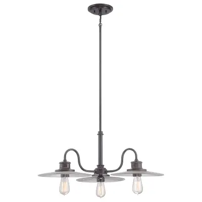 Elstead Stropna viseča svetilka s 3 lučmi, več krakov, Imperial Bronze, E27