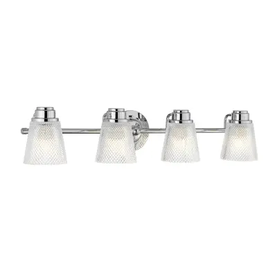 Hudson Stenska svetilka s 4 lučmi, polirani krom, IP44