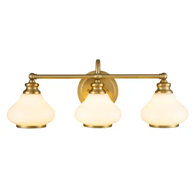 Elstead Hinkley Ainsley Stenska svetilka iz brušenega medenine, IP44