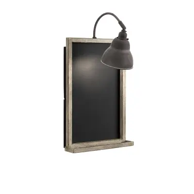 Elstead Chalkboard Sconce Stenska svetilka s kredo, obrabljen cink