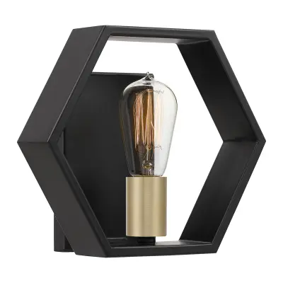 Elstead Quoizel Bismarck Stenska svetilka Earth Black