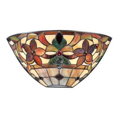 Elstead Kami 2 stropni svetilki Tiffany, vintage bronasta, E14