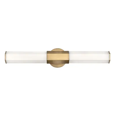 Quintiesse Hinkley Facet Vgrajena LED stenska svetilka za kopalnico Heritage Brass, 3000K, IP44