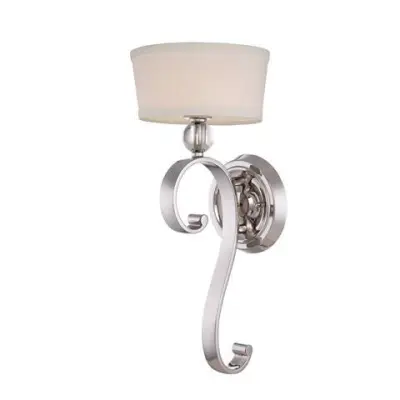 Elstead Madison Manor Notranja stenska svetilka z 1 lučjo, Imperial Silver, G9