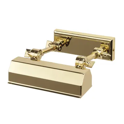 Elstead Chawton 1 majhna stenska svetilka za sliko, medenina, E14