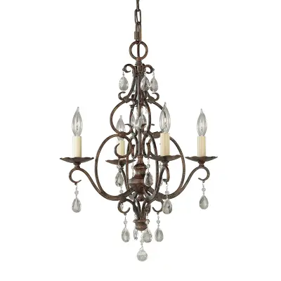 Chateau Feiss 4 Light Lestenec Mocha Bronze