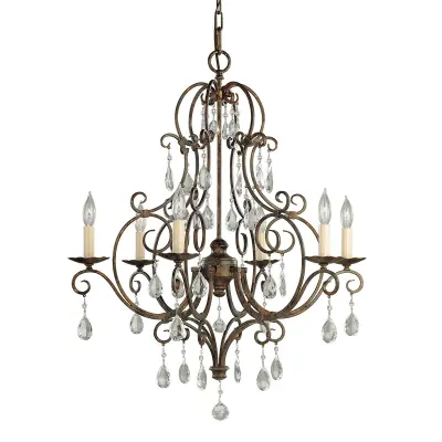 Chateau Feiss 6 Light Lestenec Mocha Bronze